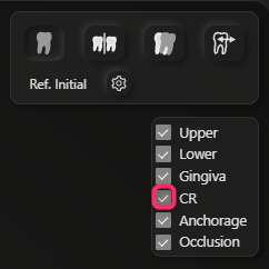 CR indicator toggle