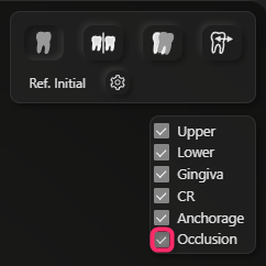 Occlusion toggle